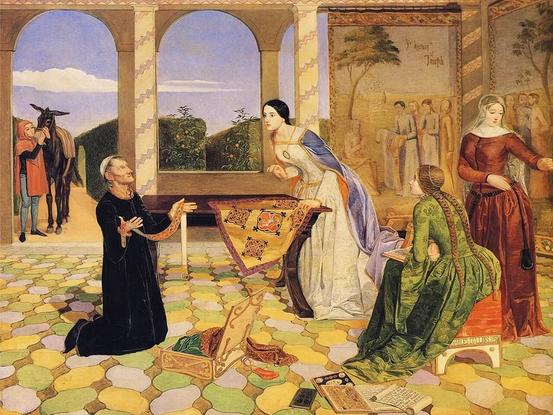 1828-Charles Allston Collins - L’allarme di Berengaria per la sicurezza del marito
